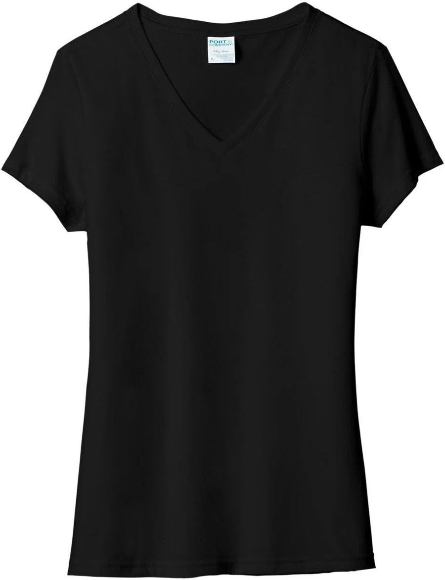 Port & Co Women's Tri-Blend V-Neck Tee