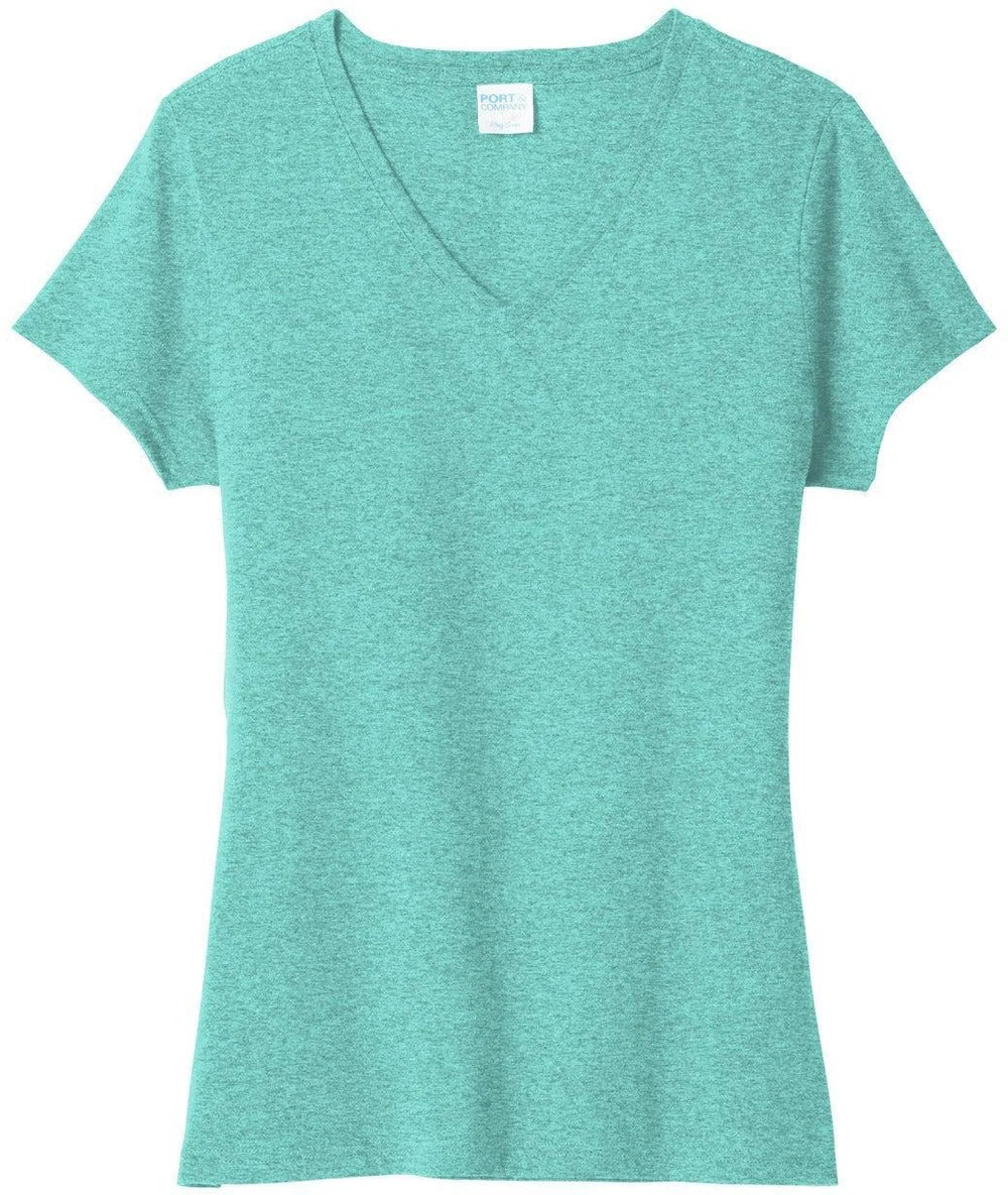 Port & Co Women's Tri-Blend V-Neck Tee