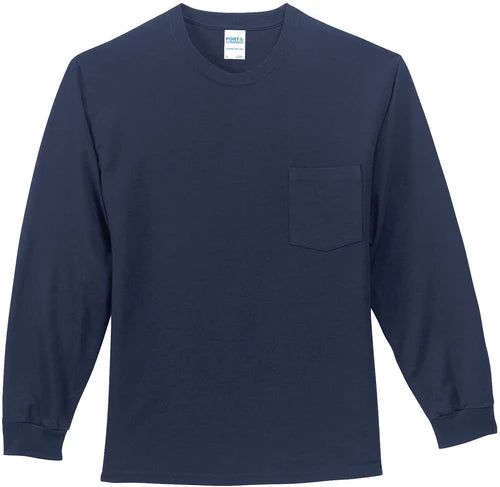 Port & Company Long Sleeve Essential Pocket Tee