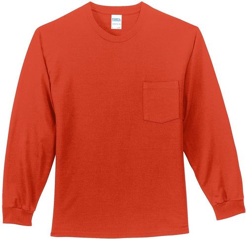 Port & Company Long Sleeve Essential Pocket Tee