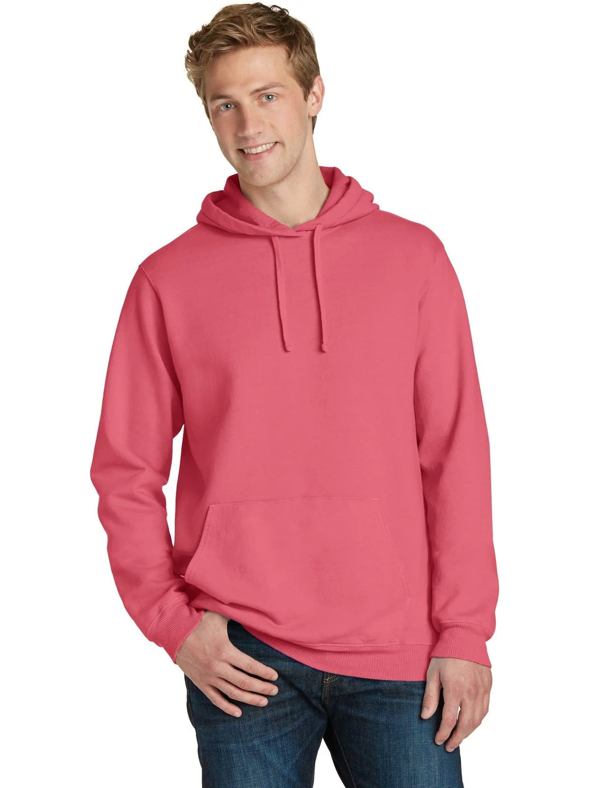 Port & Co Beach Wash Garment-Dyed Pullover Hooded Sweatshirt