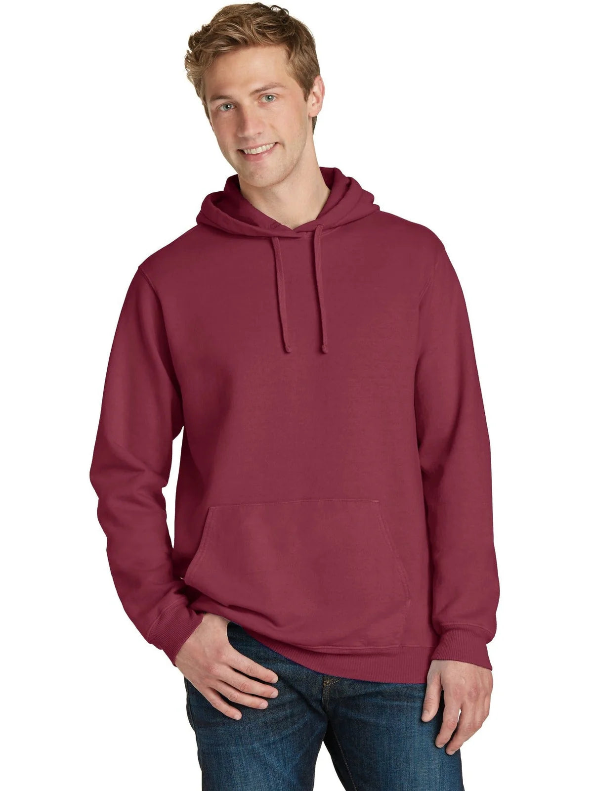 Port & Co Beach Wash Garment-Dyed Pullover Hooded Sweatshirt