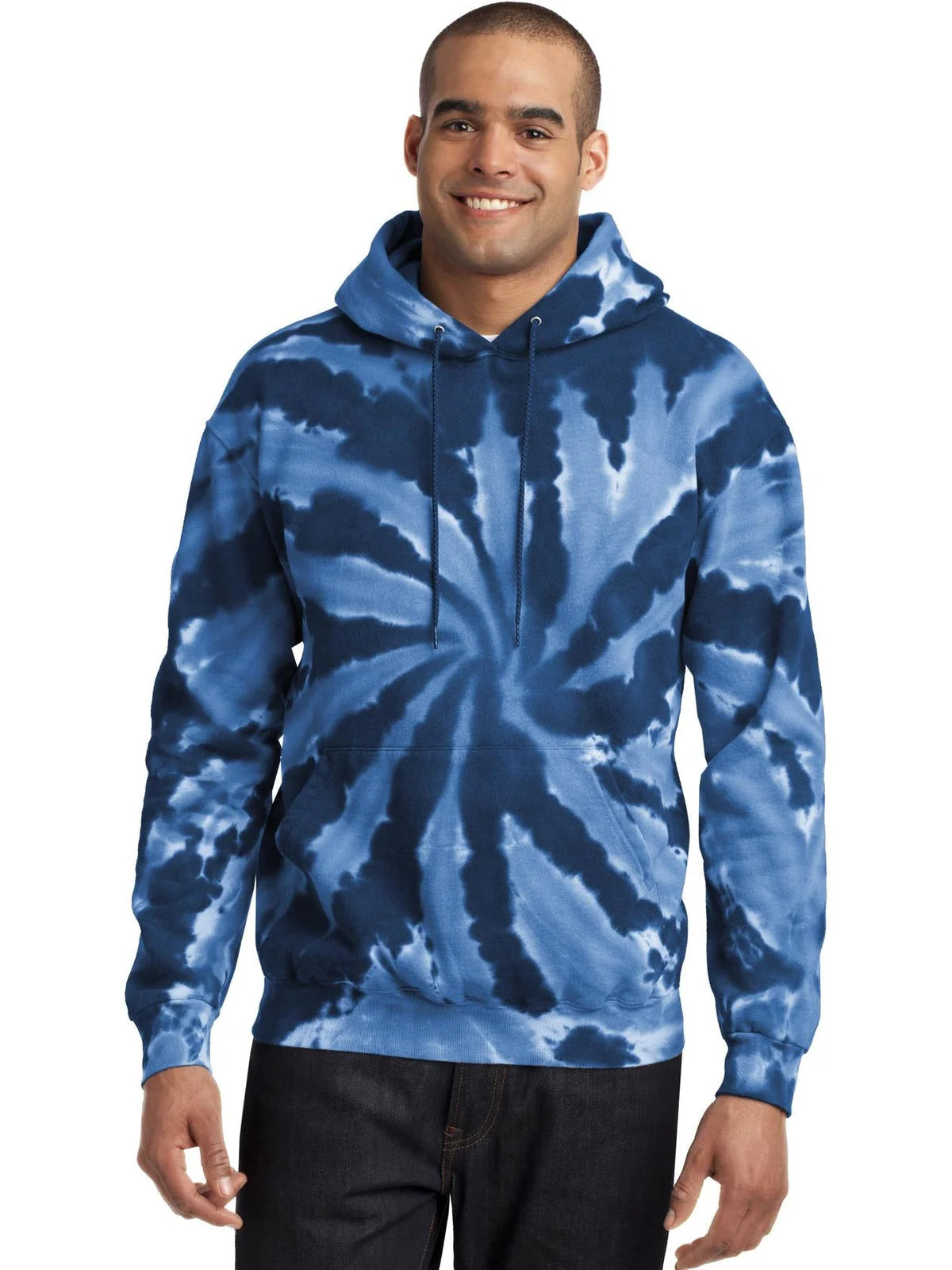 Port & Co Tie-Dye Pullover Hooded Sweatshirt