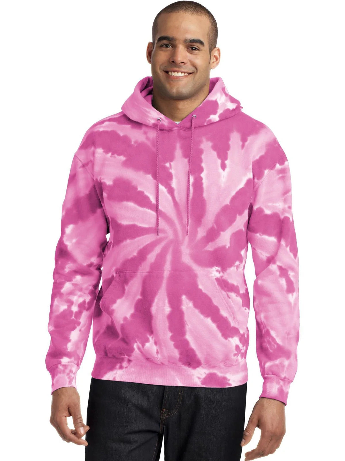 Port & Co Tie-Dye Pullover Hooded Sweatshirt