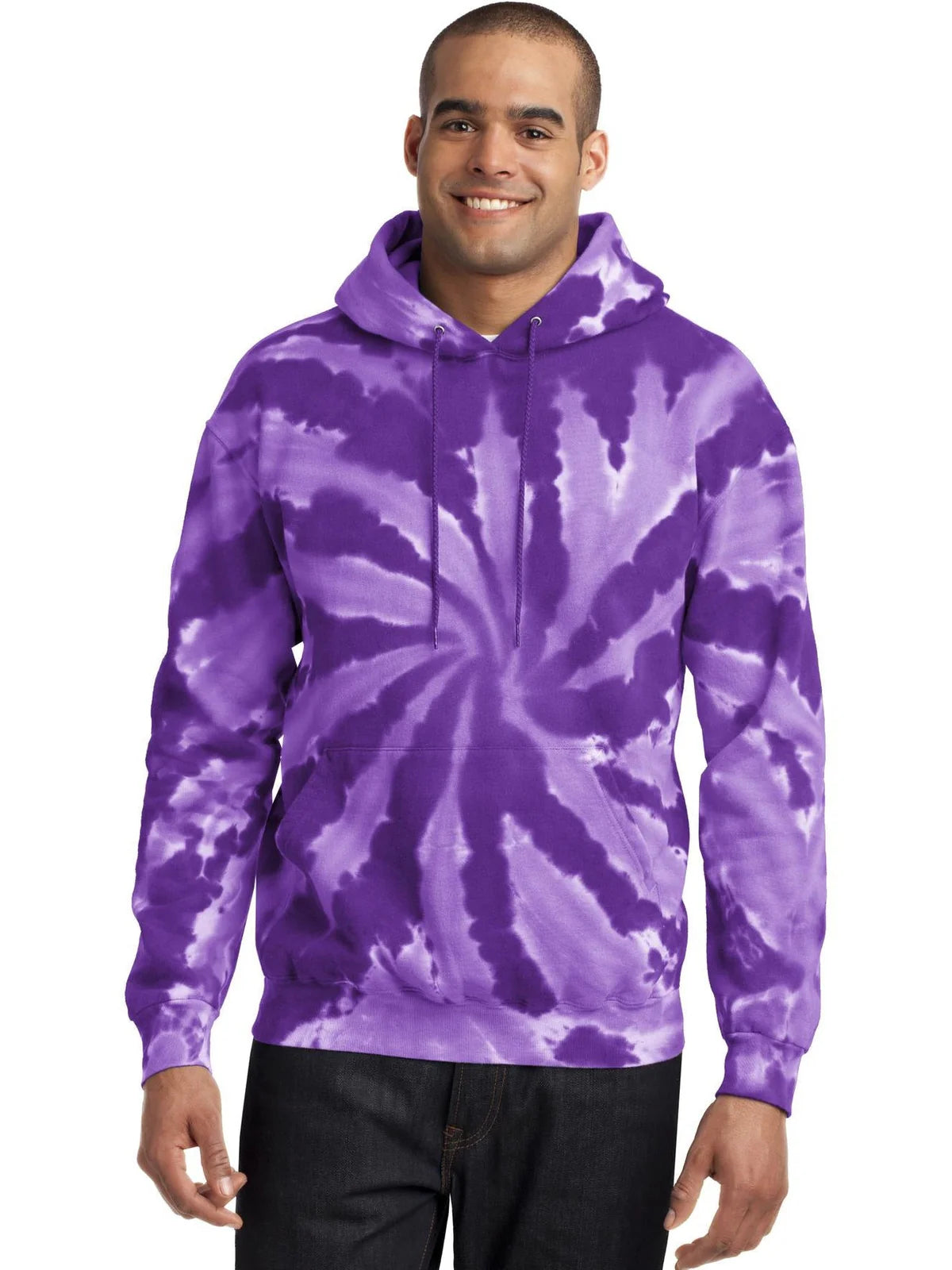 Port & Co Tie-Dye Pullover Hooded Sweatshirt
