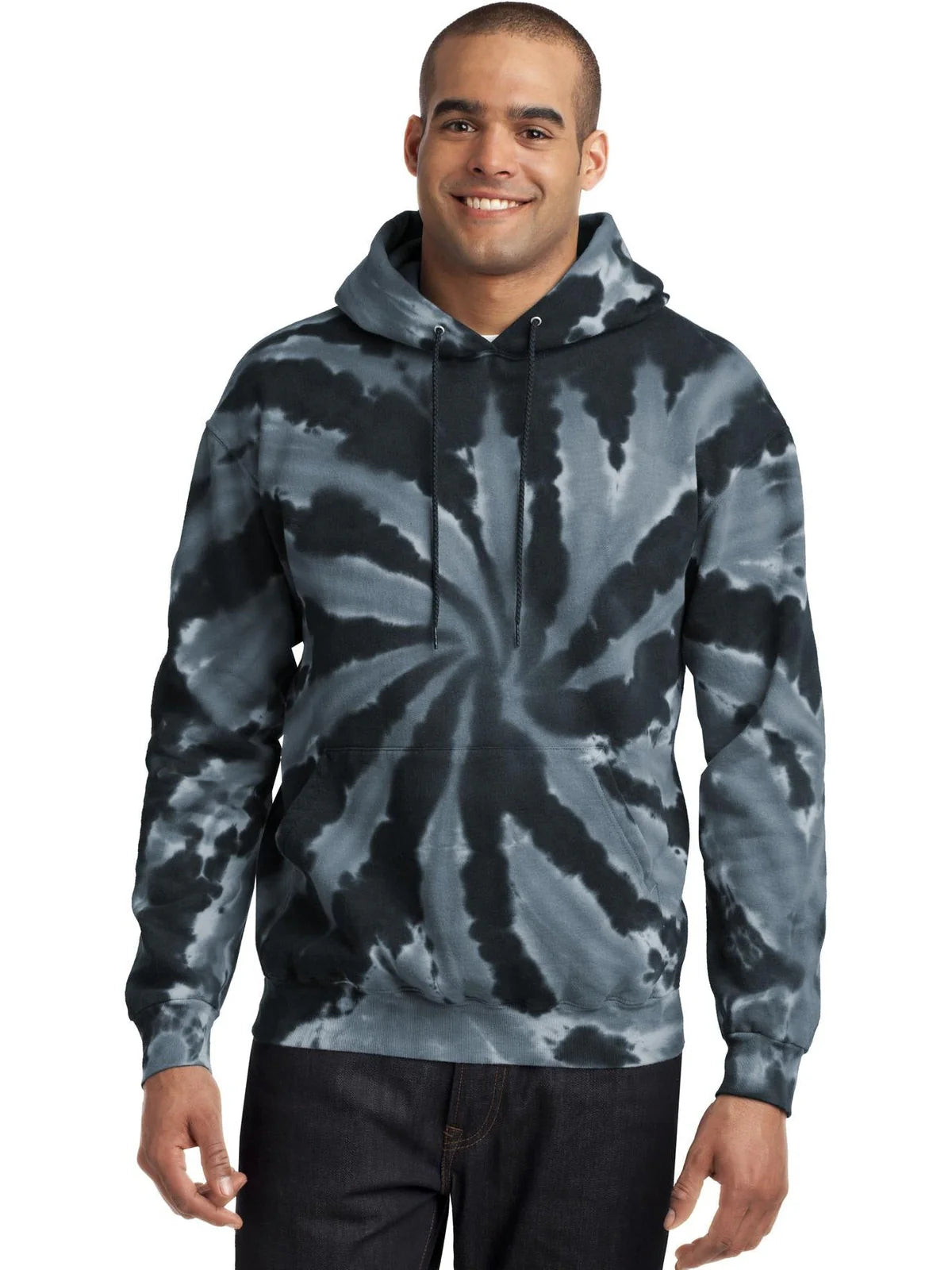 Port & Co Tie-Dye Pullover Hooded Sweatshirt
