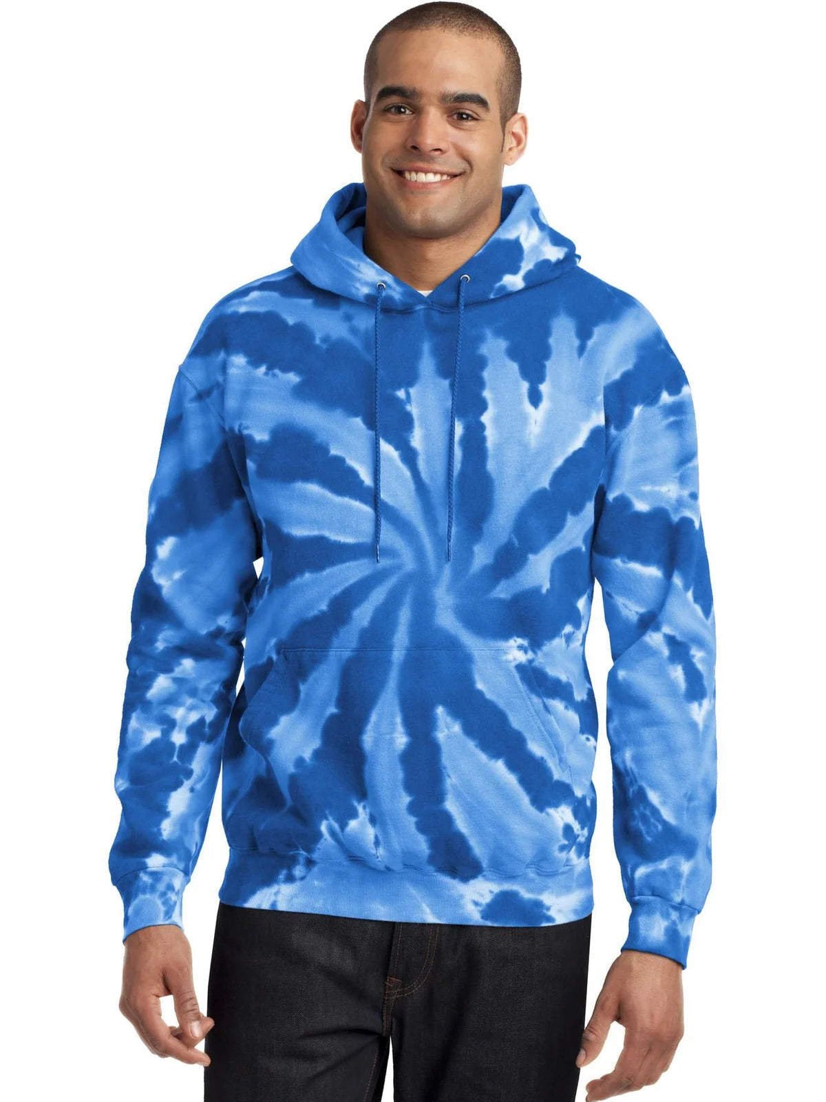 Port & Co Tie-Dye Pullover Hooded Sweatshirt