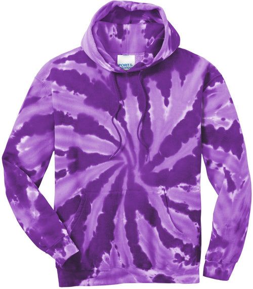 Port & Co Tie-Dye Pullover Hooded Sweatshirt