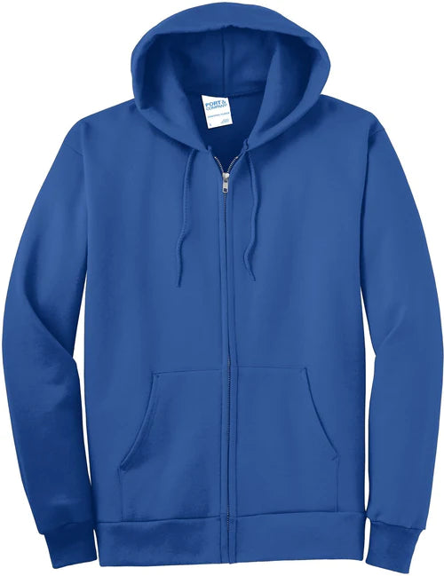 Port & Company Essential Fleece Full-Zip Hooded Sweatshirt