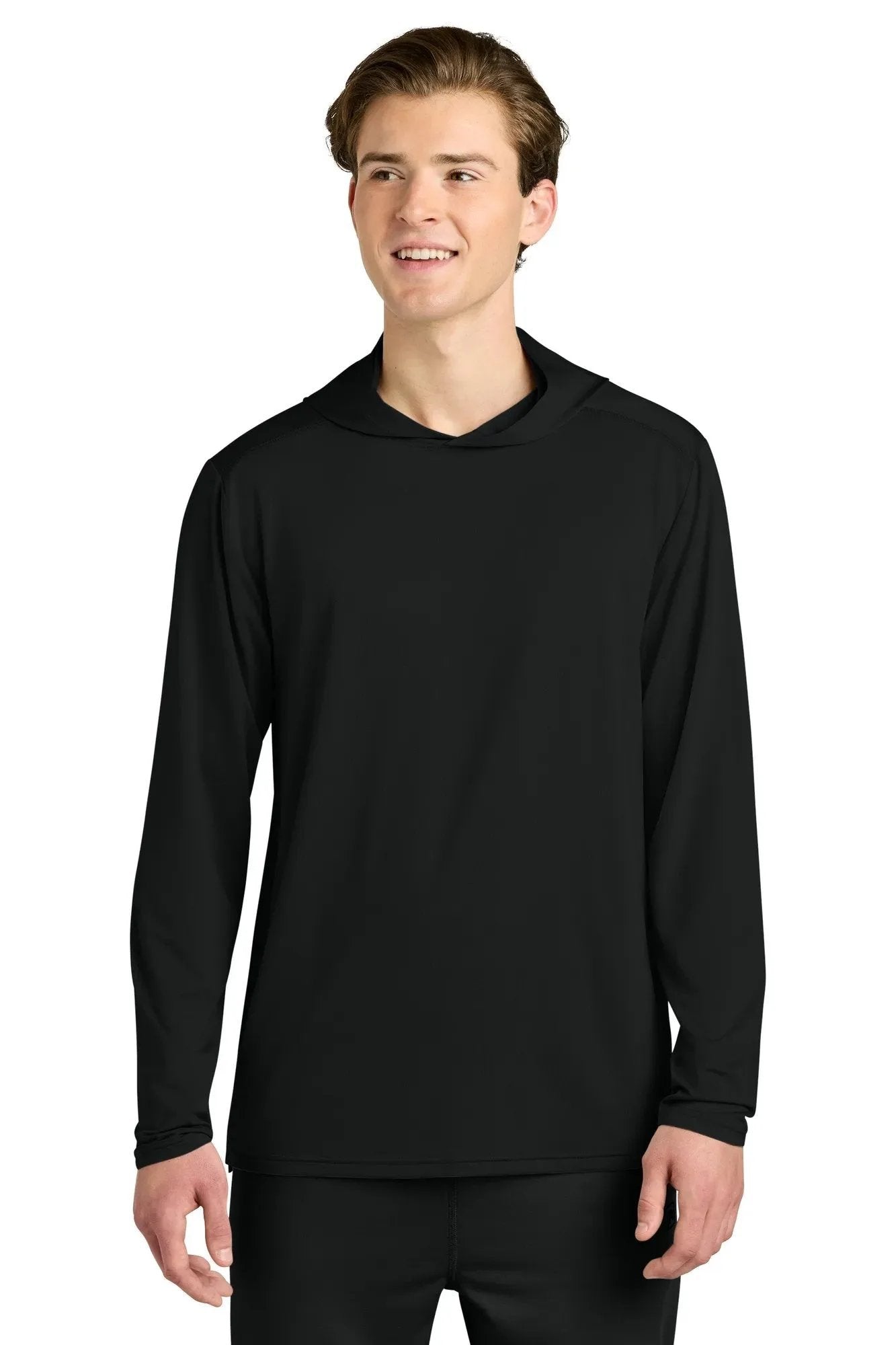 Richardson Clutch Long Sleeve Hoodie with custom logo embroidery