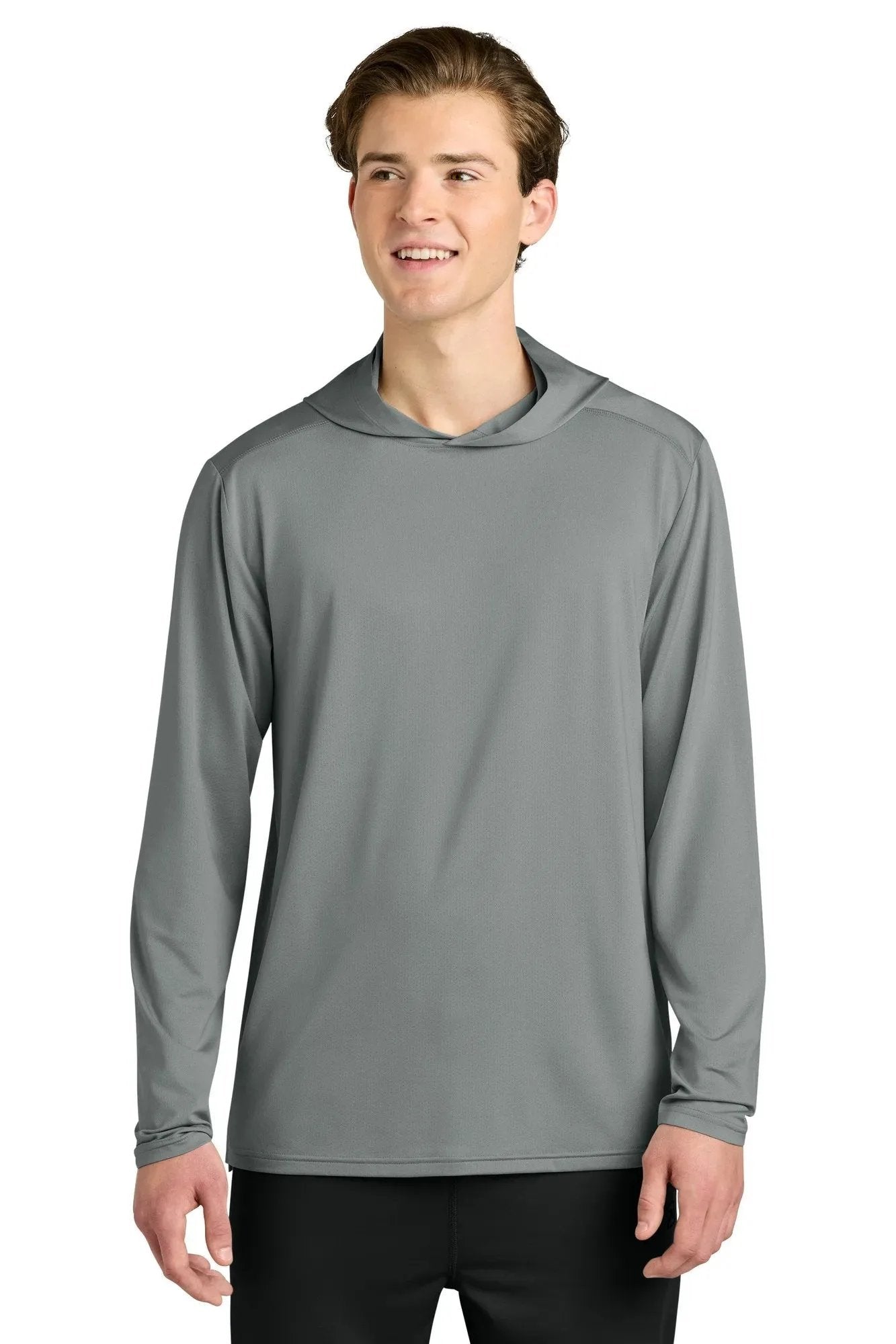 Richardson Clutch Long Sleeve Hoodie with custom logo embroidery