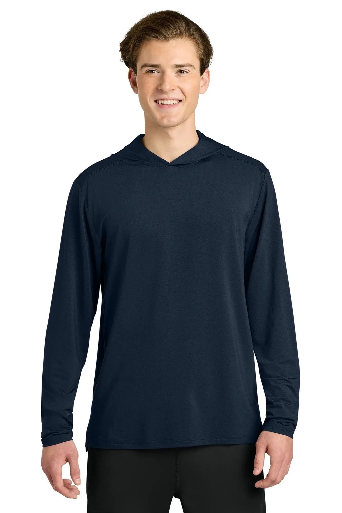 Richardson Clutch Long Sleeve Hoodie with custom logo embroidery