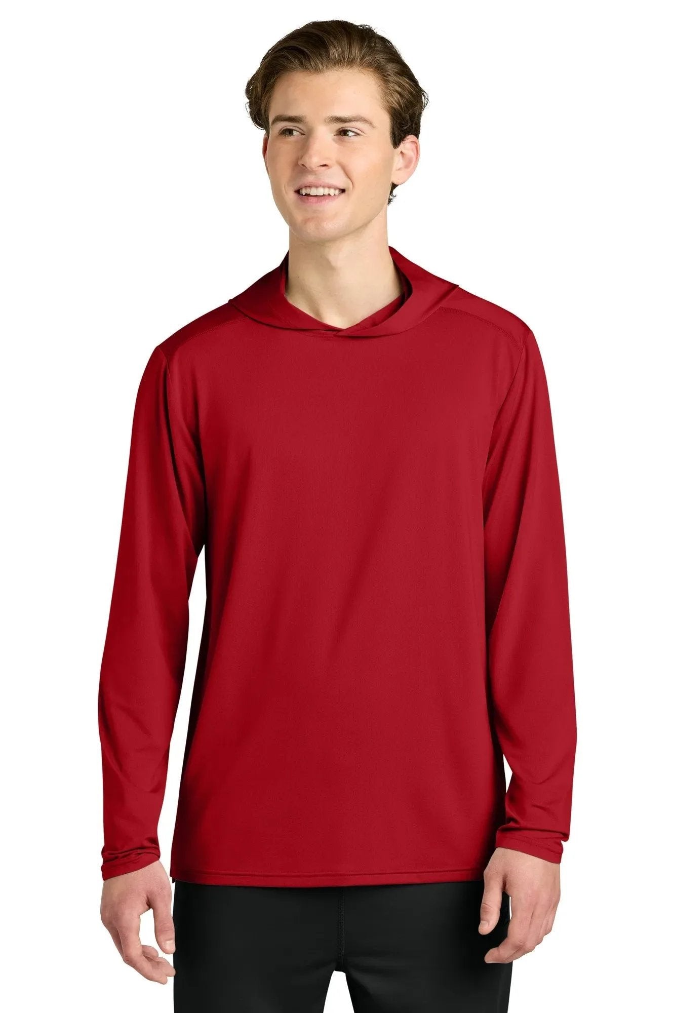 Richardson Clutch Long Sleeve Hoodie with custom logo embroidery