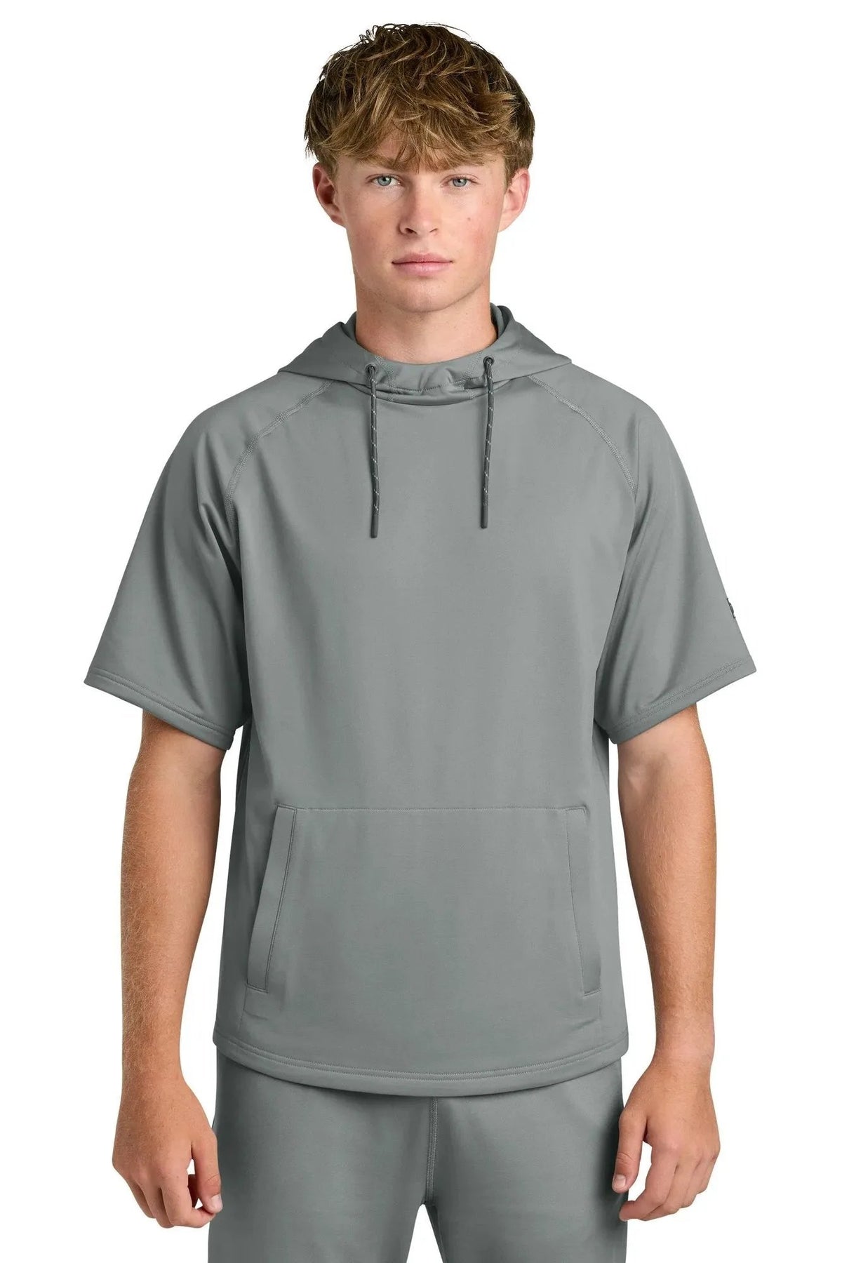 Richardson Charge Performance Fleece Short Sleeve Hoodie with custom logo embroidery