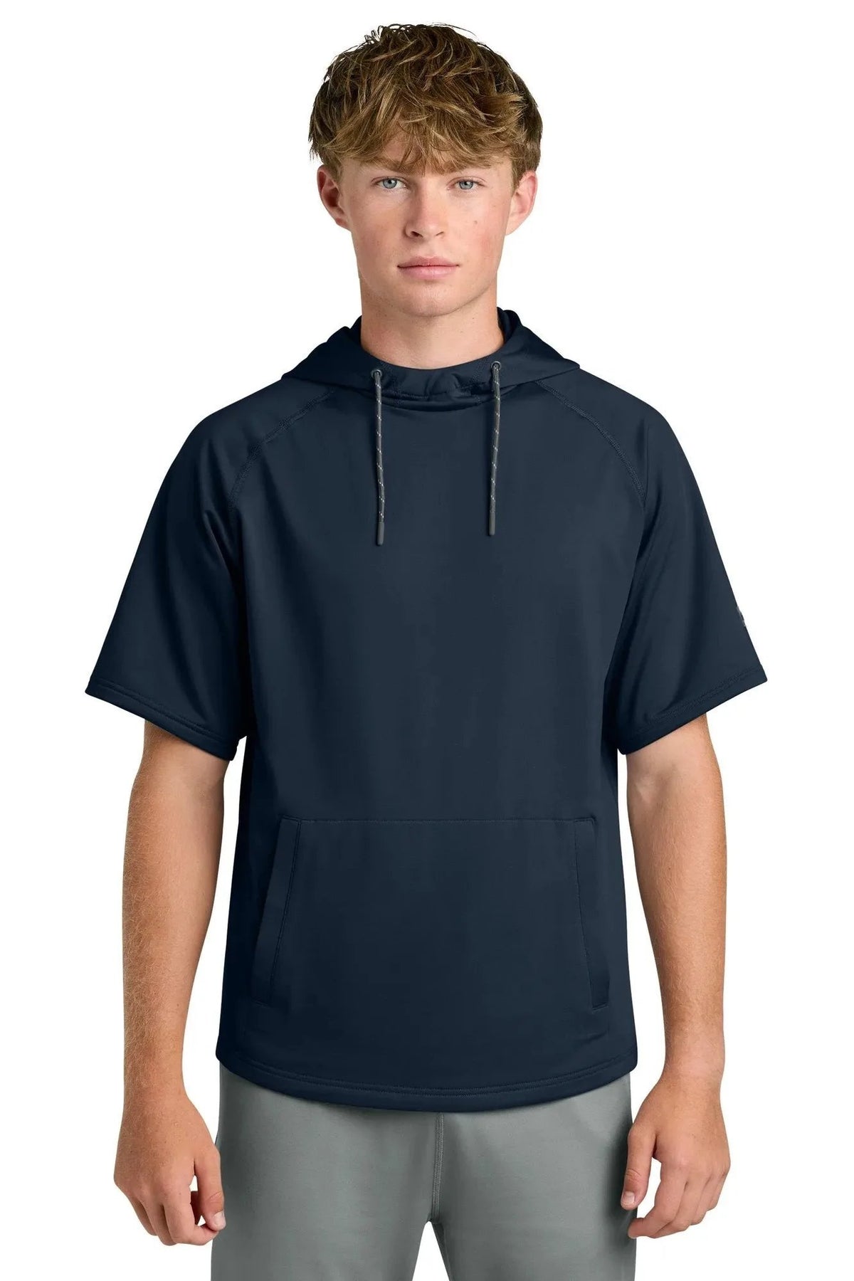 Richardson Charge Performance Fleece Short Sleeve Hoodie with custom logo embroidery