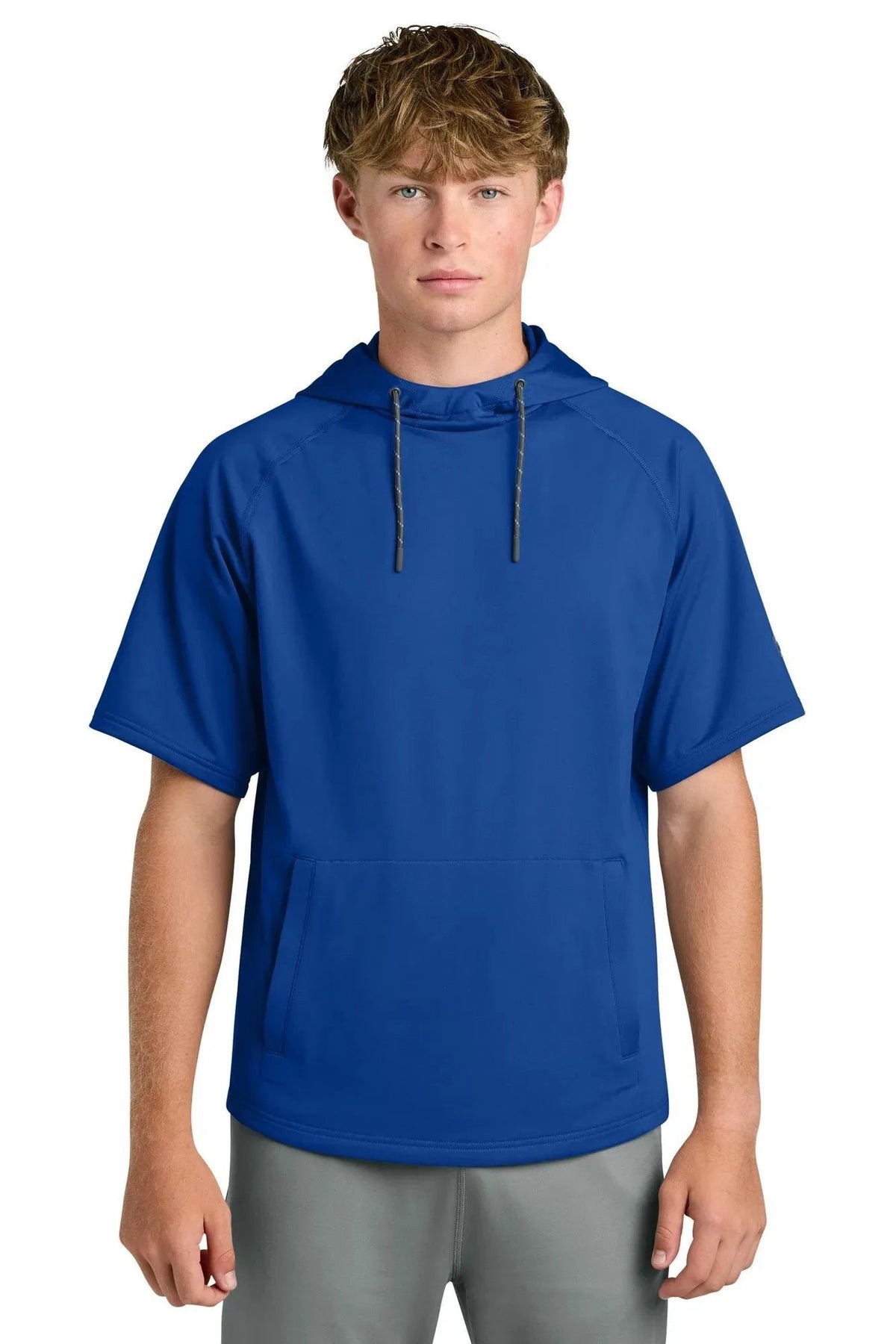 Richardson Charge Performance Fleece Short Sleeve Hoodie with custom logo embroidery