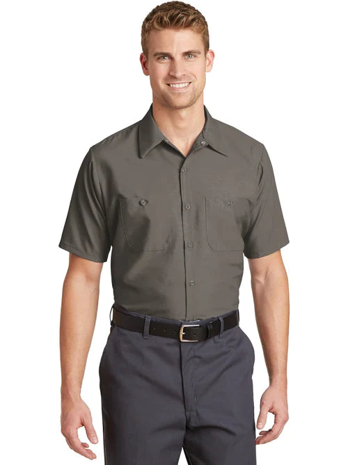 Red Kap Long Size, Short Sleeve Industrial Work Shirt