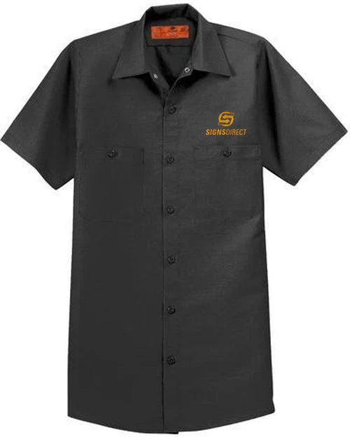 Red Kap Long Size, Short Sleeve Industrial Work Shirt