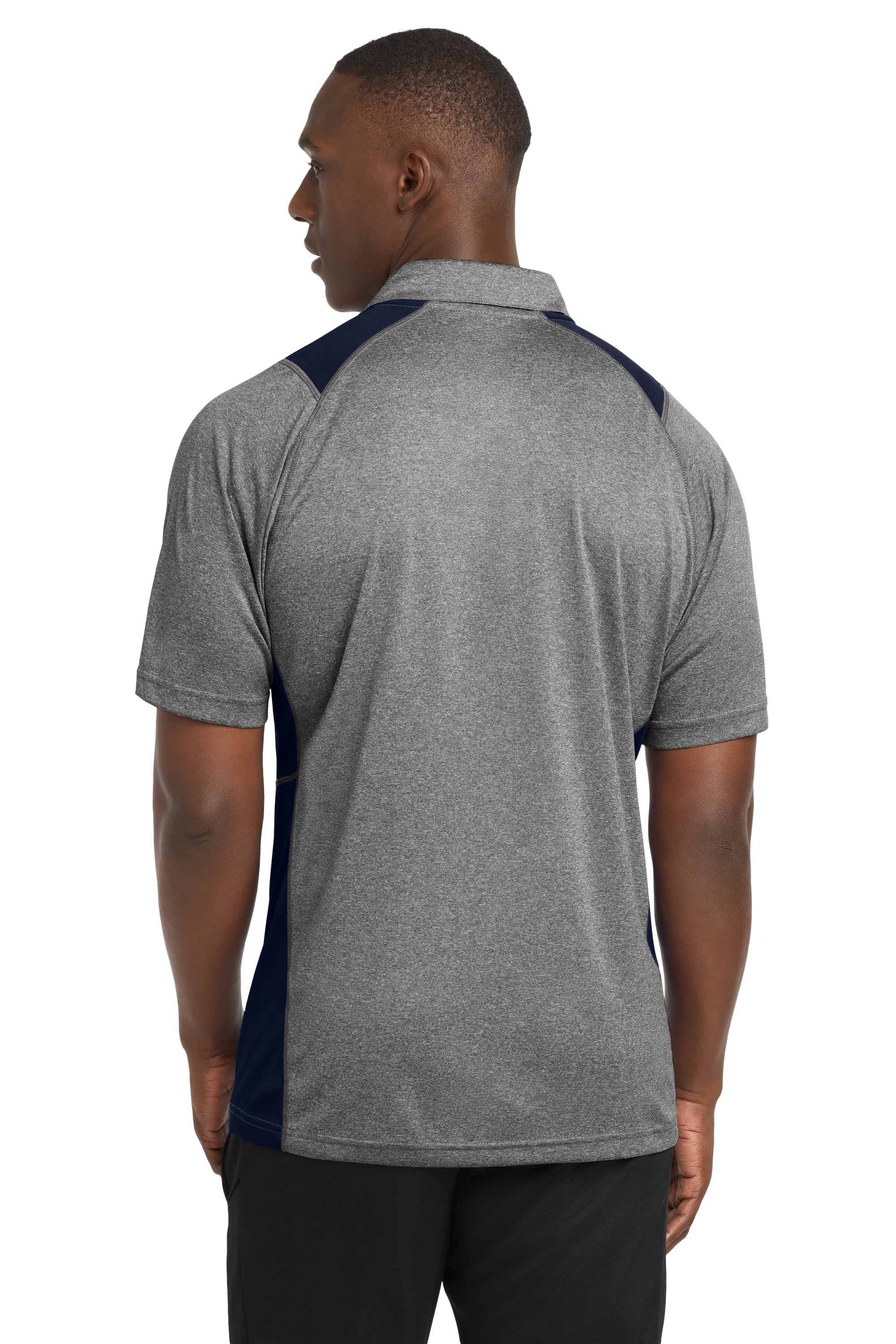 Sport-Tek Heather Colorblock Contender Polo