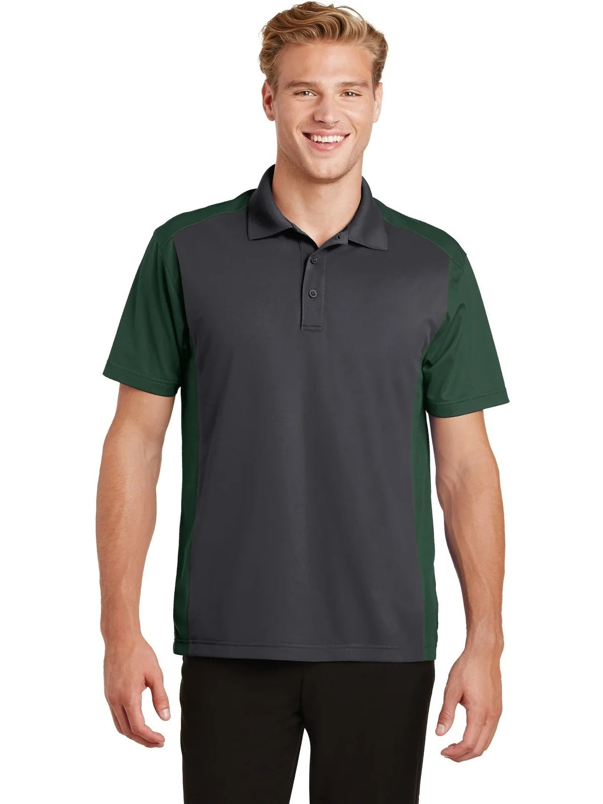 Sport-Tek Colorblock Micropique Sport-Wick Polo