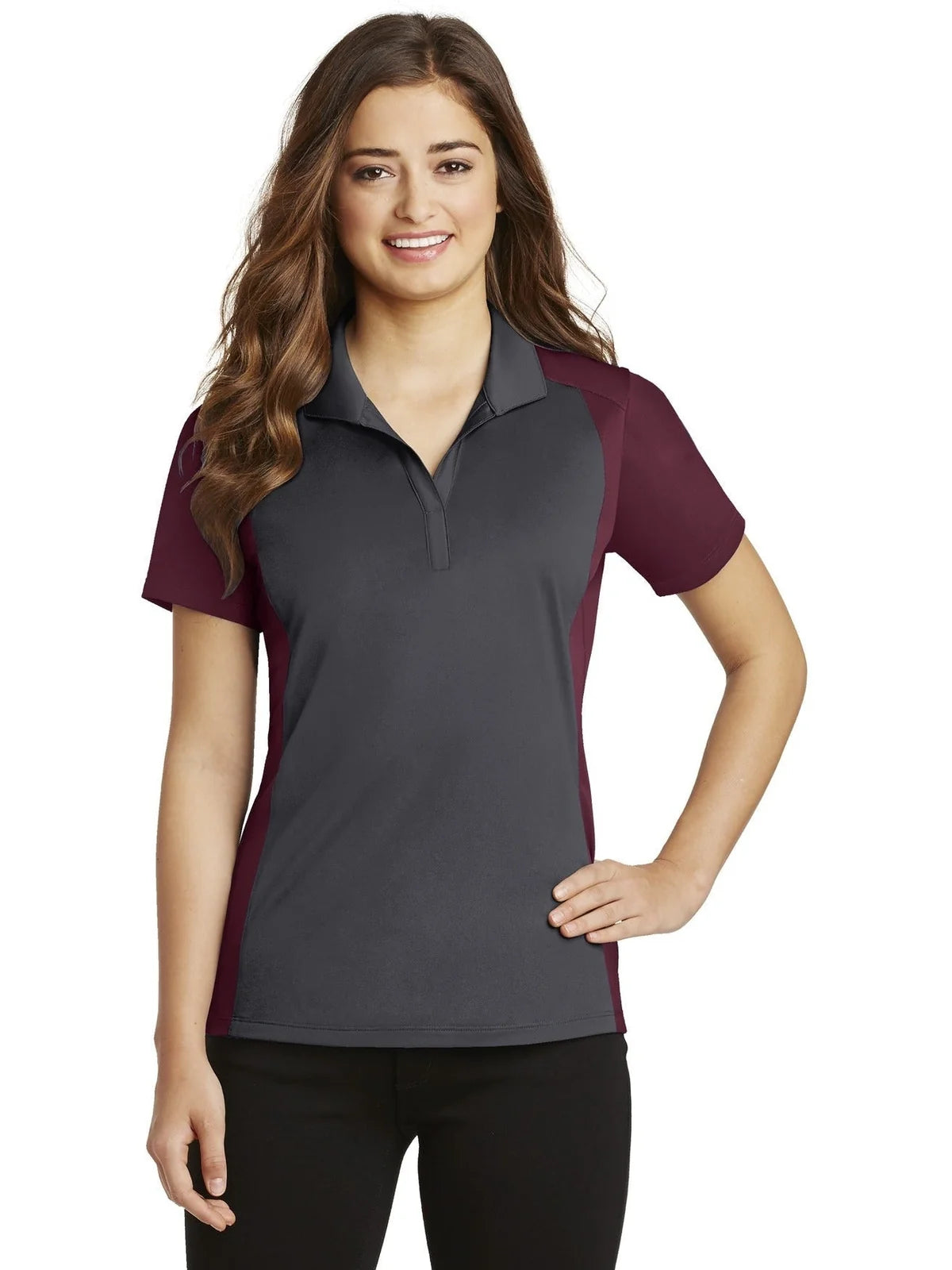 Sport-Tek Women's Colorblock Micropique Sport-Wick Polo