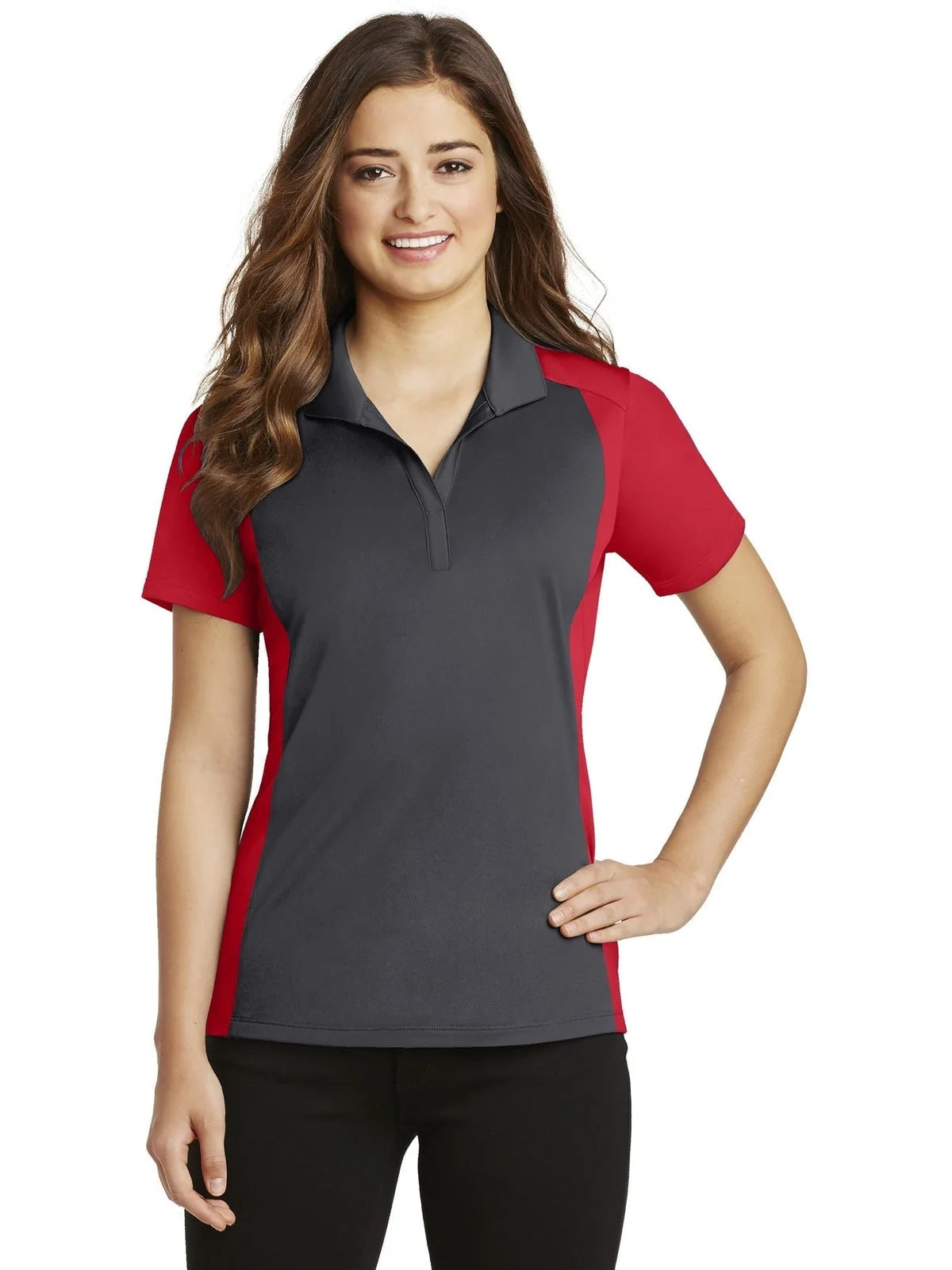Sport-Tek Women's Colorblock Micropique Sport-Wick Polo
