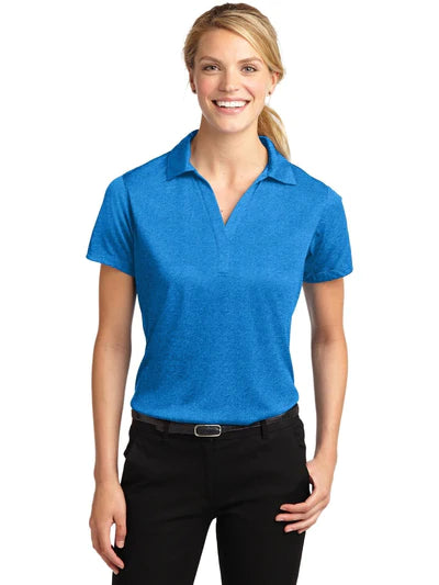 Sport-Tek Ladies Heather Contender Polo