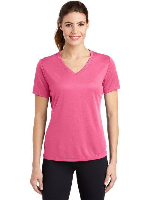Sport-Tek Women's PosiCharge RacerMesh V-Neck Tee