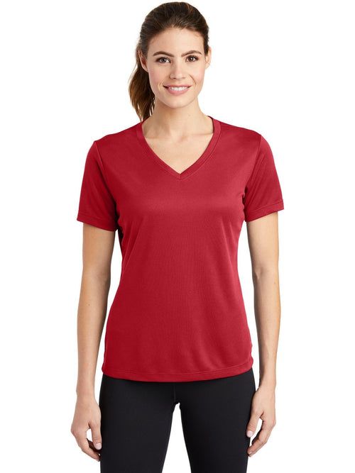 Sport-Tek Women's PosiCharge RacerMesh V-Neck Tee