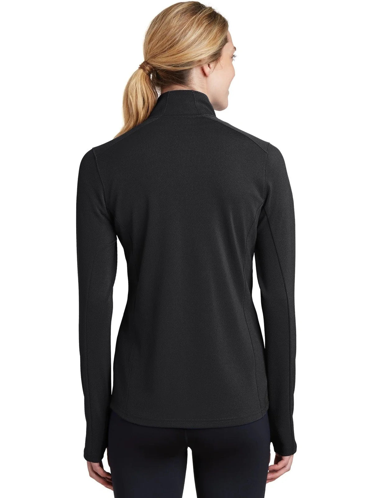 Sport-Tek Women's Sport-Wick Textured 1/4-Zip Pullover