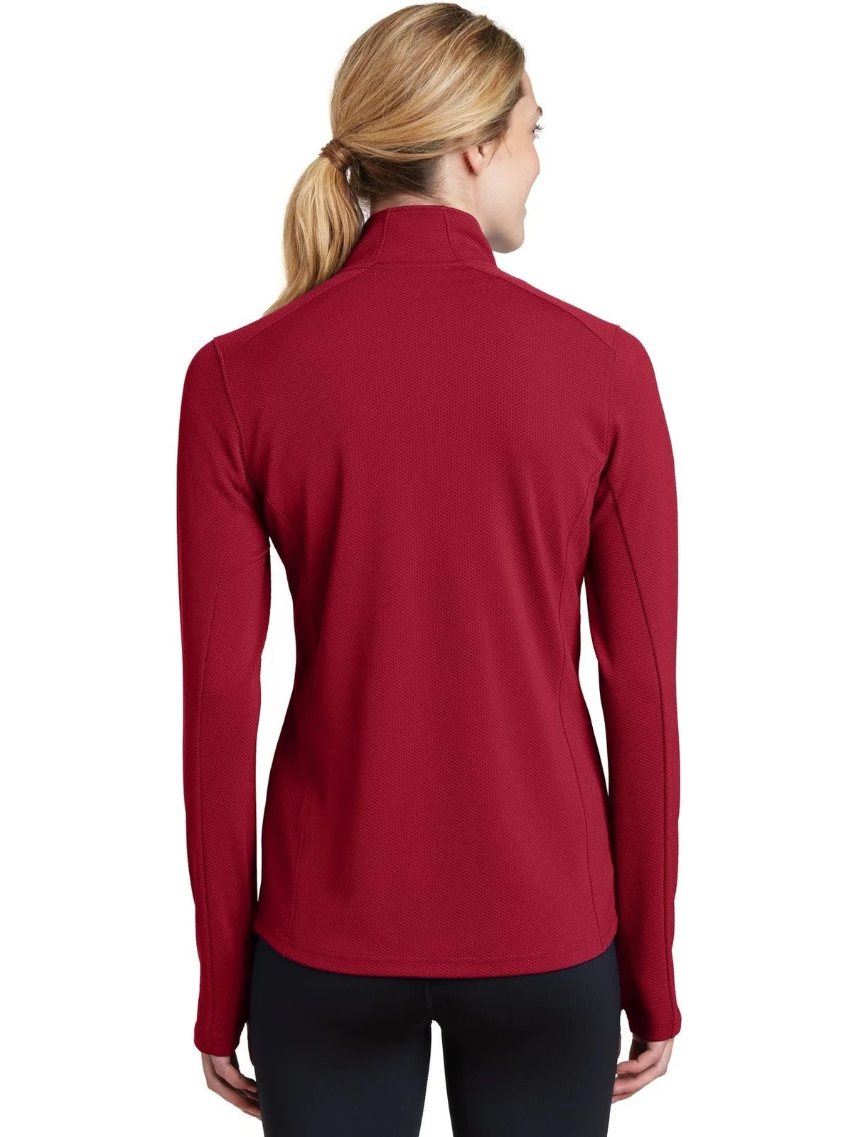 Sport-Tek Women's Sport-Wick Textured 1/4-Zip Pullover