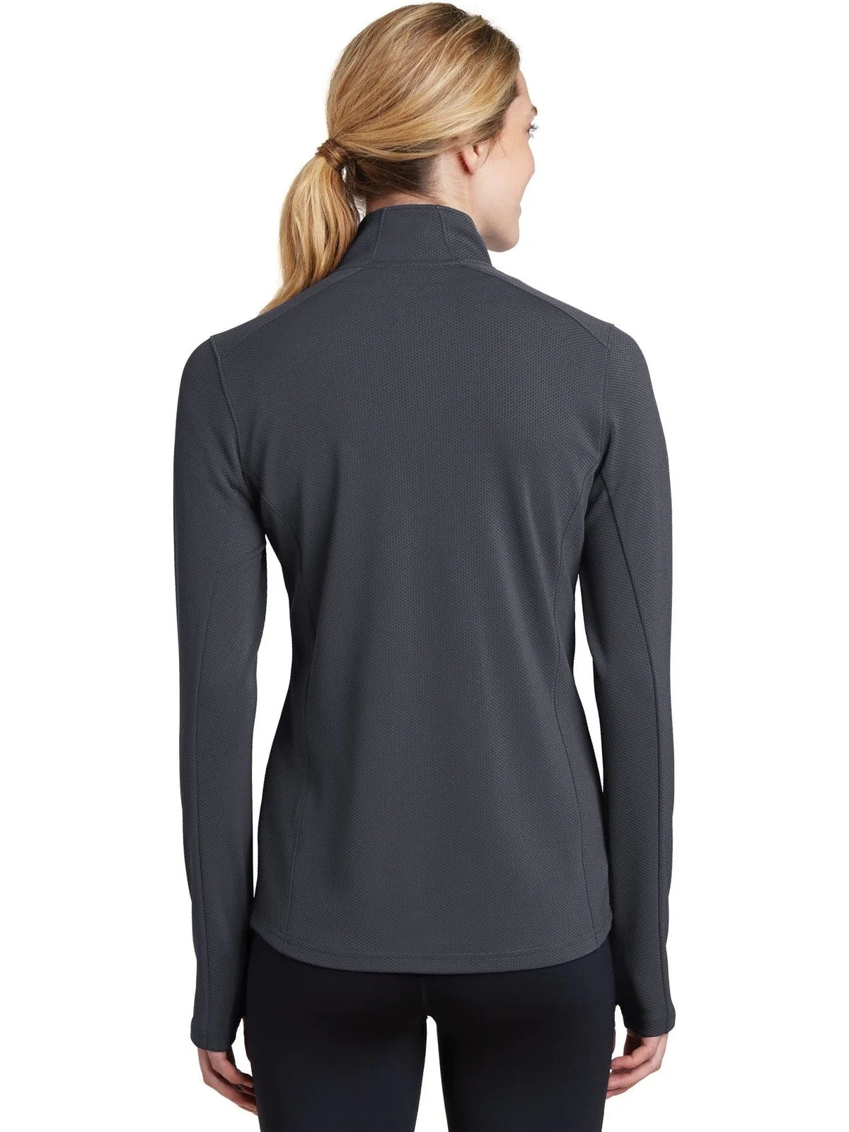 Sport-Tek Women's Sport-Wick Textured 1/4-Zip Pullover
