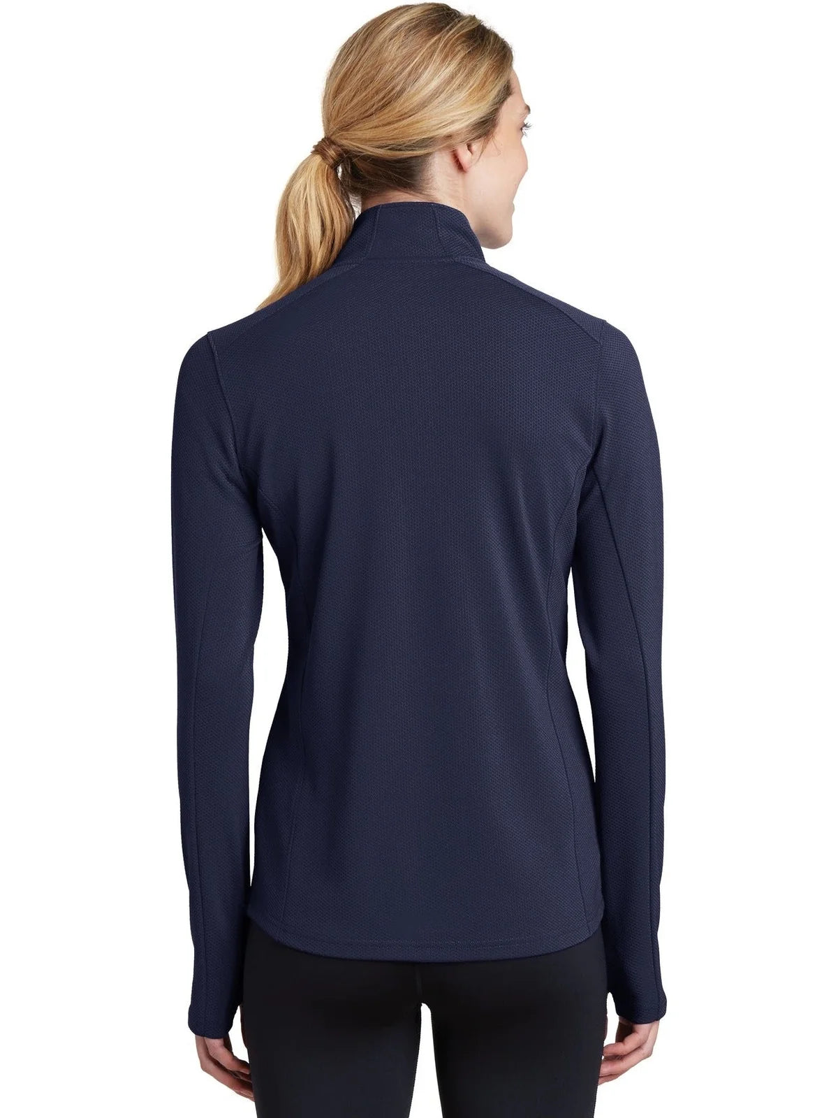 Sport-Tek Women's Sport-Wick Textured 1/4-Zip Pullover