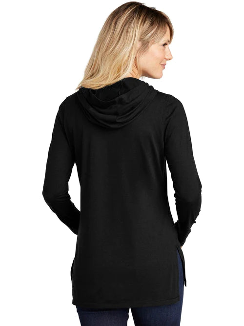 Sport-Tek Ladies PosiCharge Tri-Blend Wicking Long Sleeve Hoodie