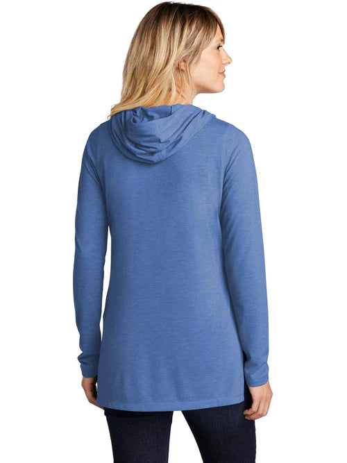 Sport-Tek Ladies PosiCharge Tri-Blend Wicking Long Sleeve Hoodie