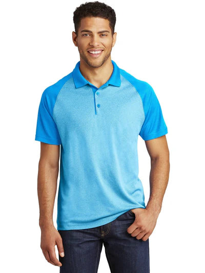 Sport-Tek PosiCharge Heather Block Polo