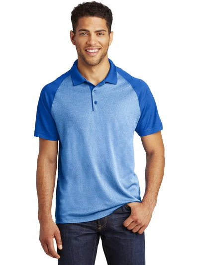 Sport-Tek PosiCharge Heather Block Polo