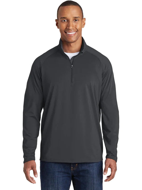 Sport-Tek Tall Sport-Wick Stretch 1/4-Zip Pullover