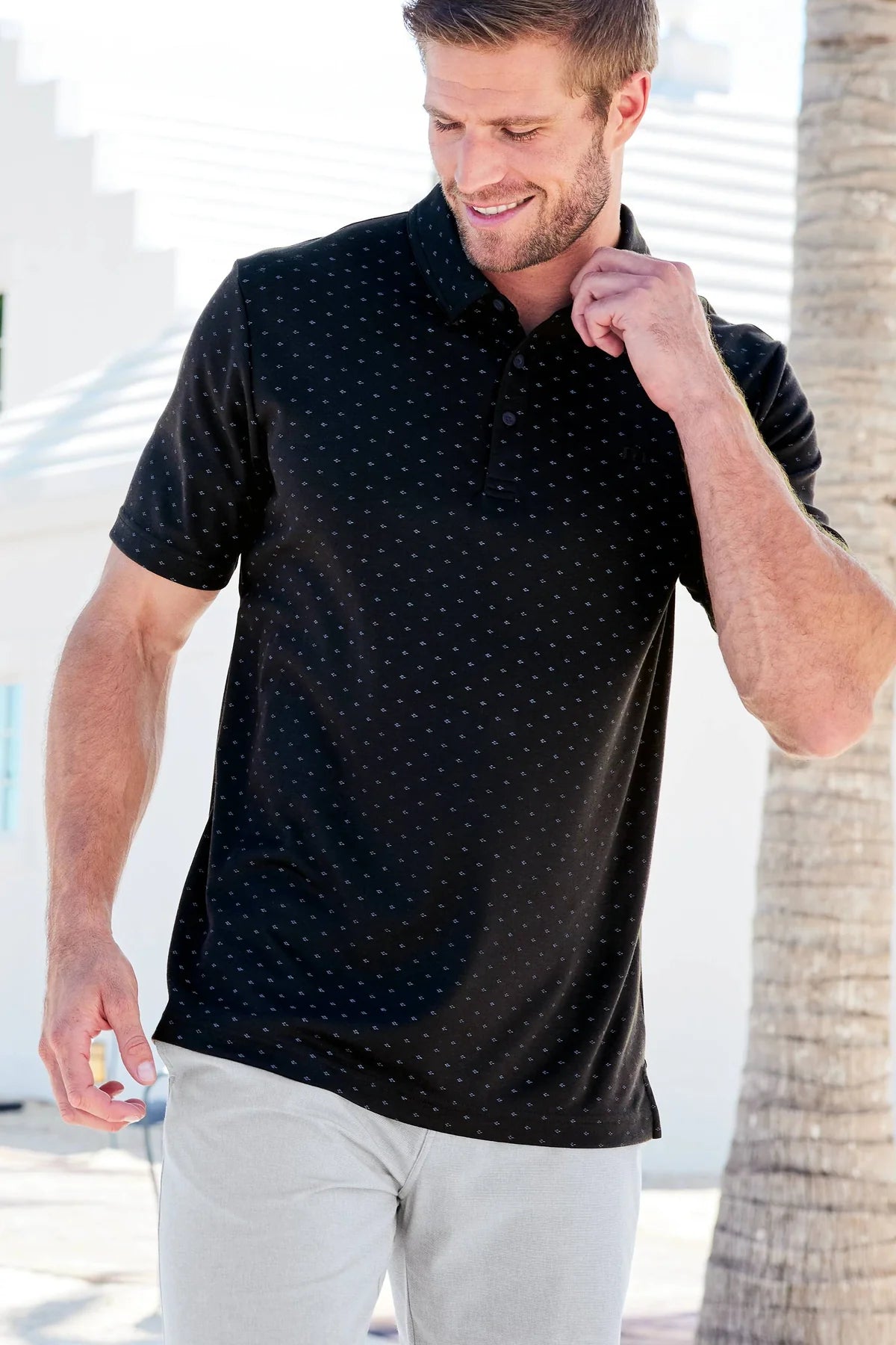 TravisMathew Oceanside Geo Polo