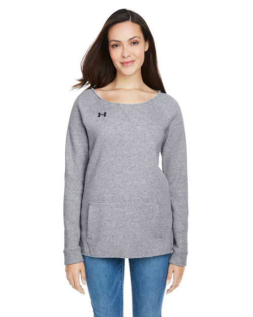 Under Armour Ladies Hustle Fleece Crewneck Sweatshirt