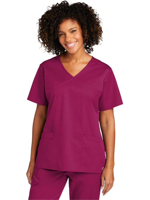 WonderWink Women’s WorkFlex Mock Wrap Top