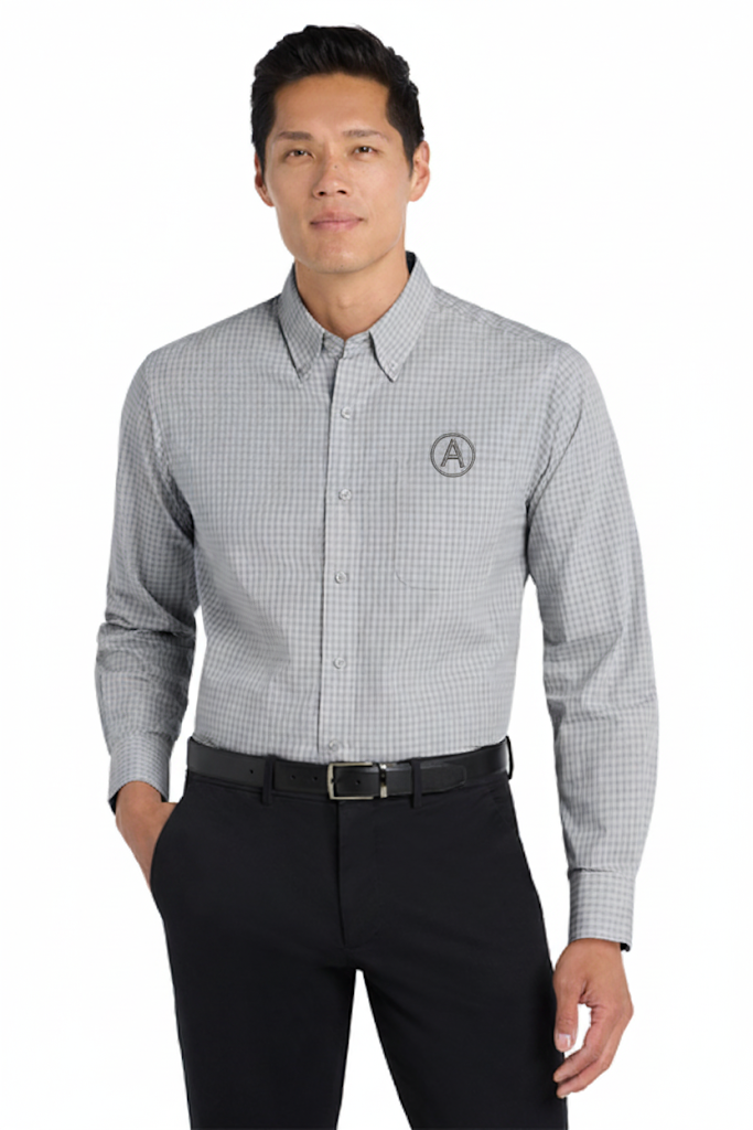 Port Authority Plaid Pattern Easy Care Shirt