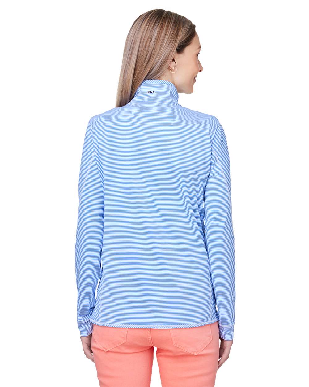 Vineyard Vines Women's Microstripe Sankaty Half-Zip Pullover