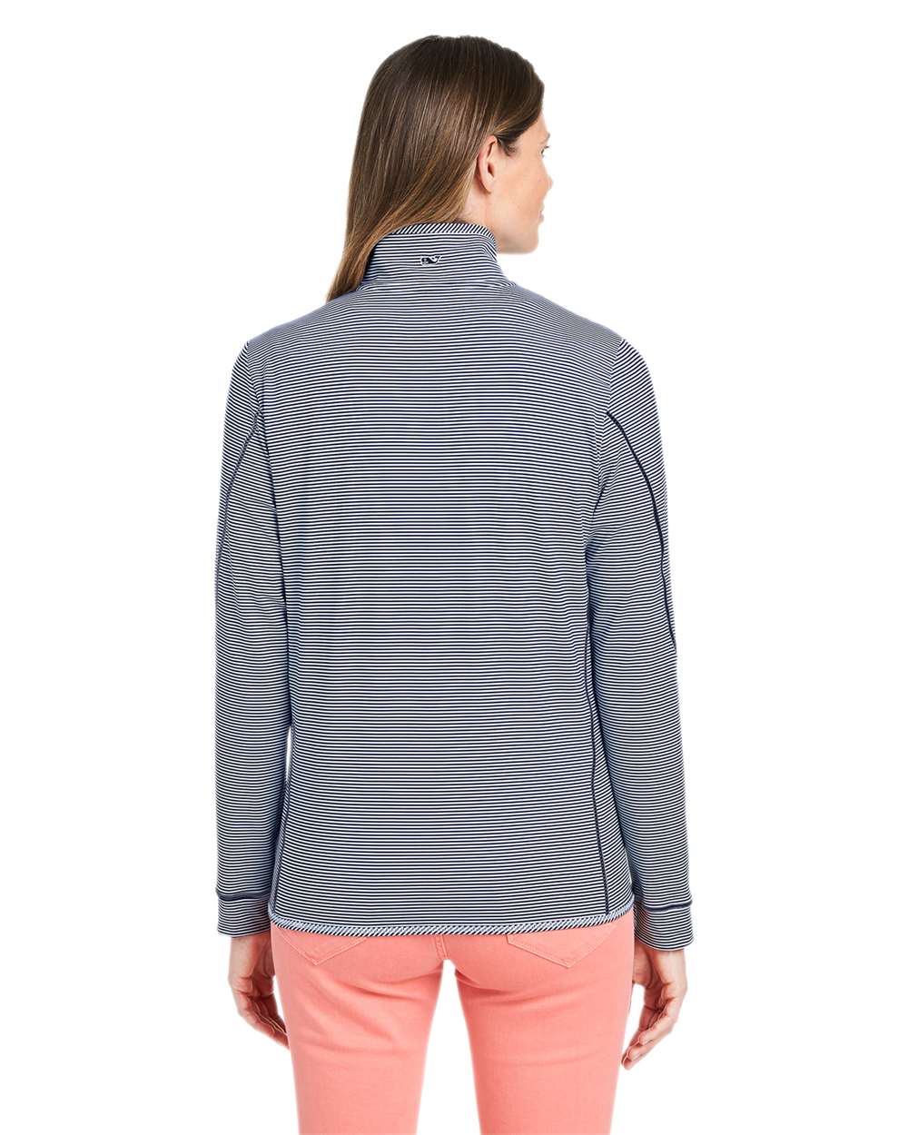 Vineyard Vines Women's Microstripe Sankaty Half-Zip Pullover