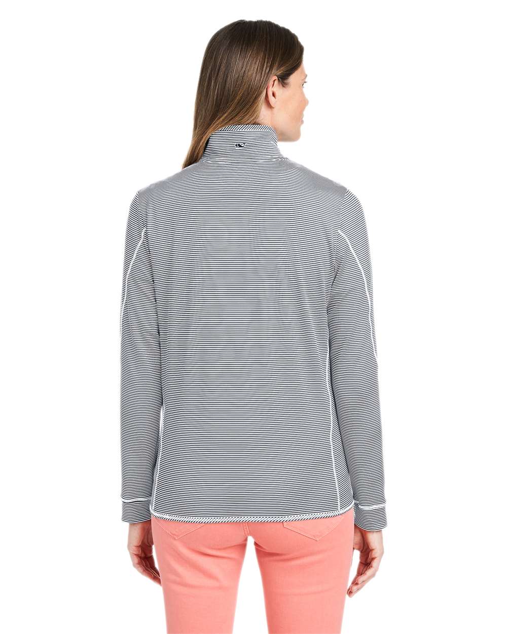 Vineyard Vines Women's Microstripe Sankaty Half-Zip Pullover